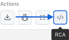 RCA Icon in Toolbar